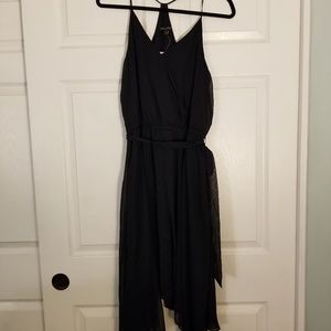 Asymmetrical black dress!